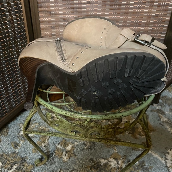 Lugged Sole, Stud Embellished Booties, - Picture 6 of 6